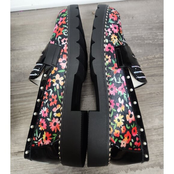 Betsey Johnson Women's Sz. 7 Darian Ditsy Floral Loafers NWB - Picture 7 of 9